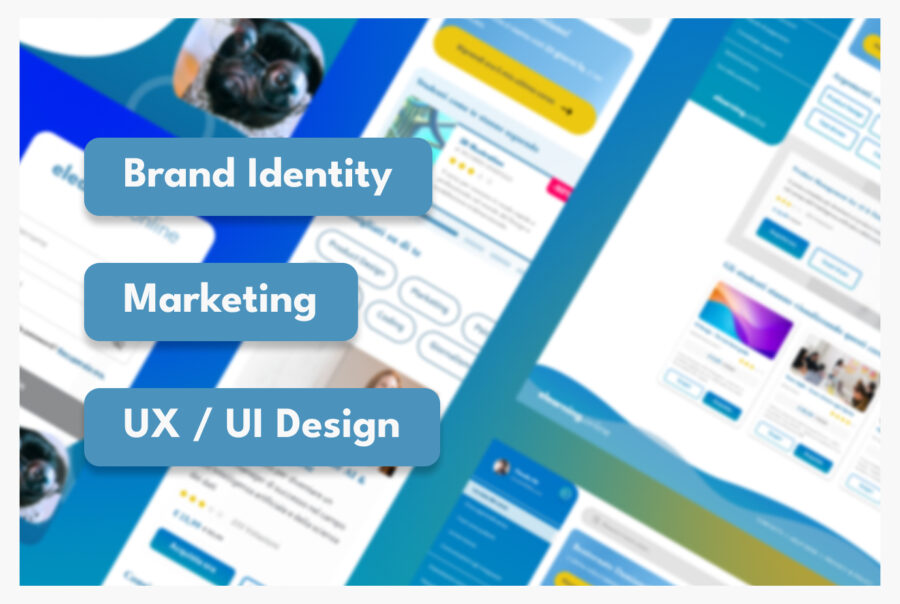 Anteprima di Imparo Online con le etichette Brand Identity, Marketing e UX/UI Design
